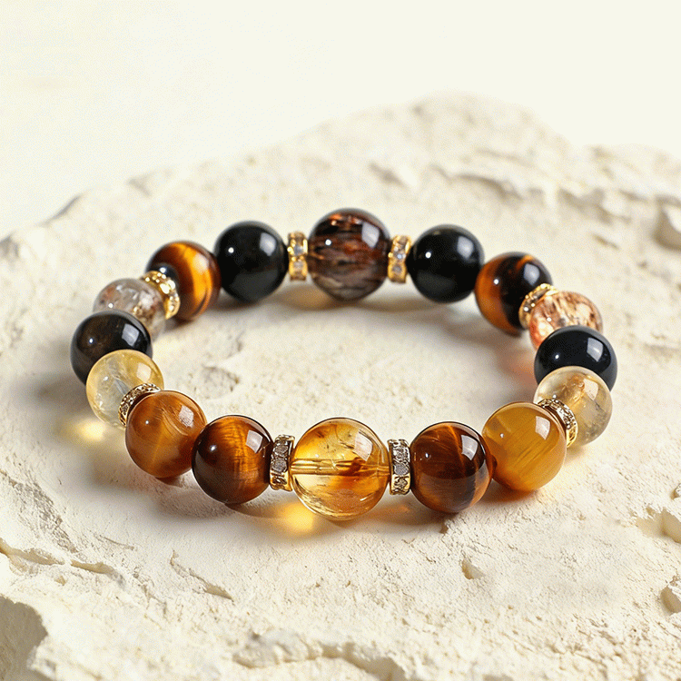 天然虎眼黄塔晶多宝手链【含师傅祈福，发货周期7-20天】
