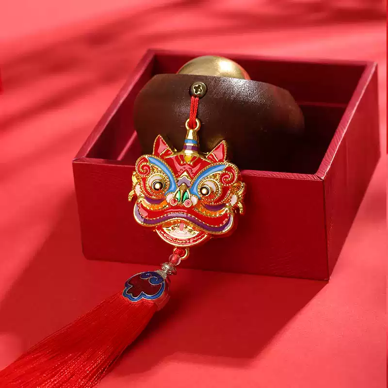 狮狮如意·召财风铃门挂本命年幸运物挂饰家居【含师傅祈福，发货周期7-20天】