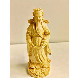 灵机孤品 小叶黄杨木财神